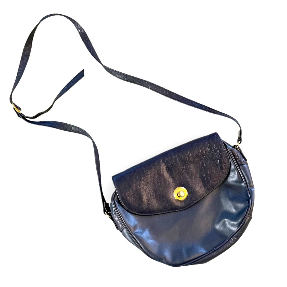 Vintage “leather” cross body bag